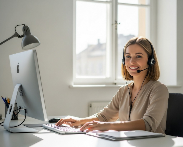 Symbolbild für den Service per Telefon + E-Mail