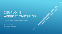 Vortrag: Plone CMS / DMS