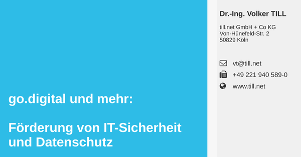 Bild der ersten Seite der Vortragsunterlagen (PDF) für die IHK Köln zum Thema Förderung / IT-Sicherheit Vortrag (IHK Köln) zum Thema Förderung / IT-Sicherheit