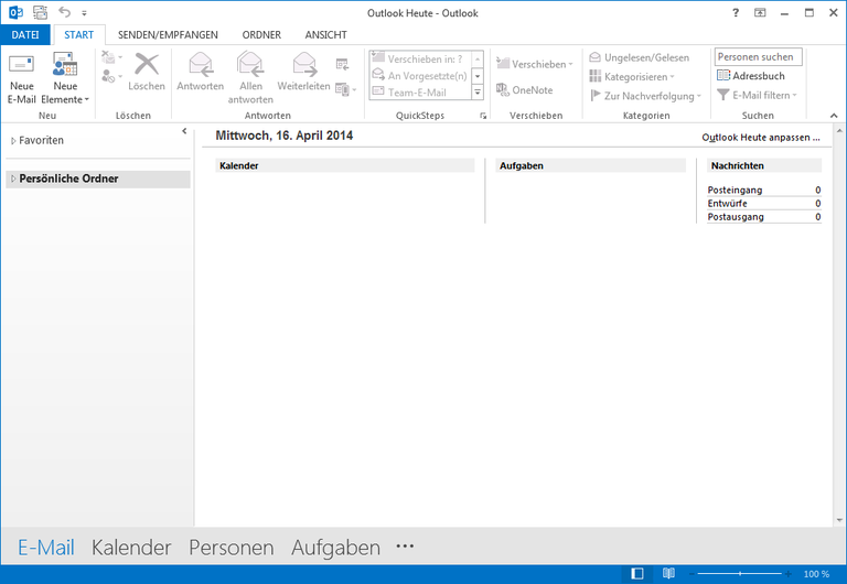 01 Outlook 2013 - Manuelle E-Mail Einrichtung - Outlook Heute - Outlook