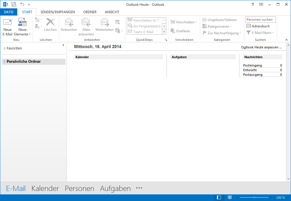 01 Outlook 2013 - Manuelle E-Mail Einrichtung - Outlook Heute - Outlook