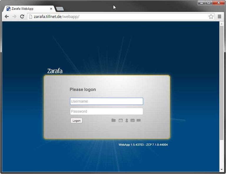 Zarafa Login