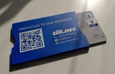 RFID-Schutzkarte schützt gegen das Auslesen von Daten